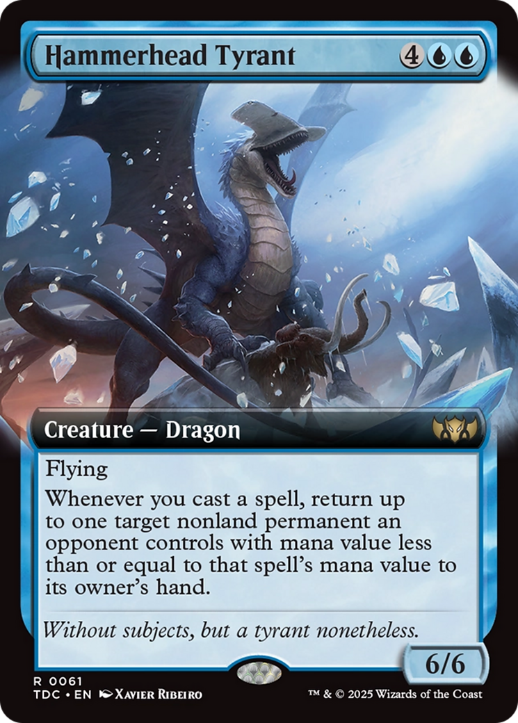 Hammerhead Tyrant (Extended Art) [Tarkir: Dragonstorm Commander] | Cracking-Singles