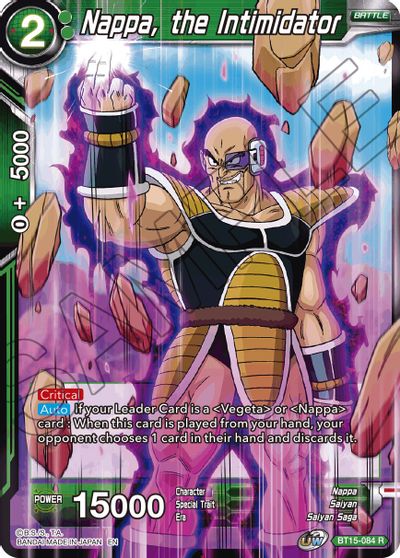 Nappa, the Intimidator (BT15-084) [Saiyan Showdown] | Cracking-Singles