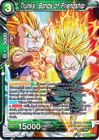 Trunks, Bonds of Friendship (BT11-079) [Vermilion Bloodline] | Cracking-Singles