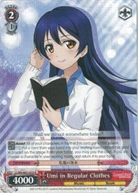 Umi in Regular Clothes (LL/EN-W01-075 R) [Love Live! DX] | Cracking-Singles