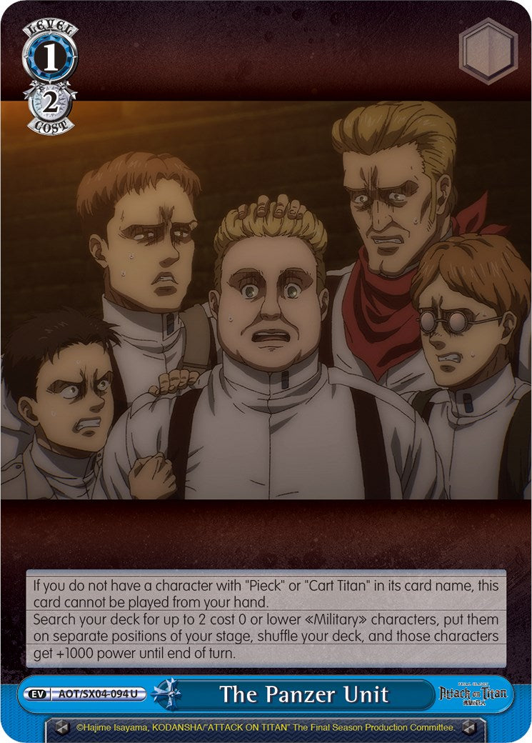 The Panzer Unit [Attack On Titan: Final Season] | Cracking-Singles