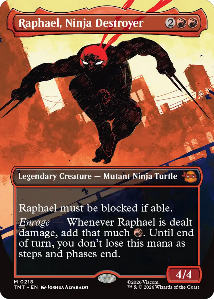 Raphael, Ninja Destroyer (Borderless) [Teenage Mutant Ninja Turtles] | Cracking-Singles