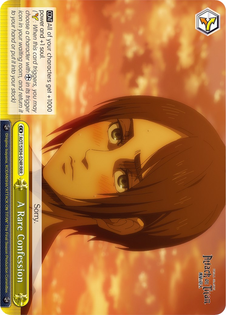 A Rare Confession (Foil) [Attack On Titan: Final Season] | Cracking-Singles