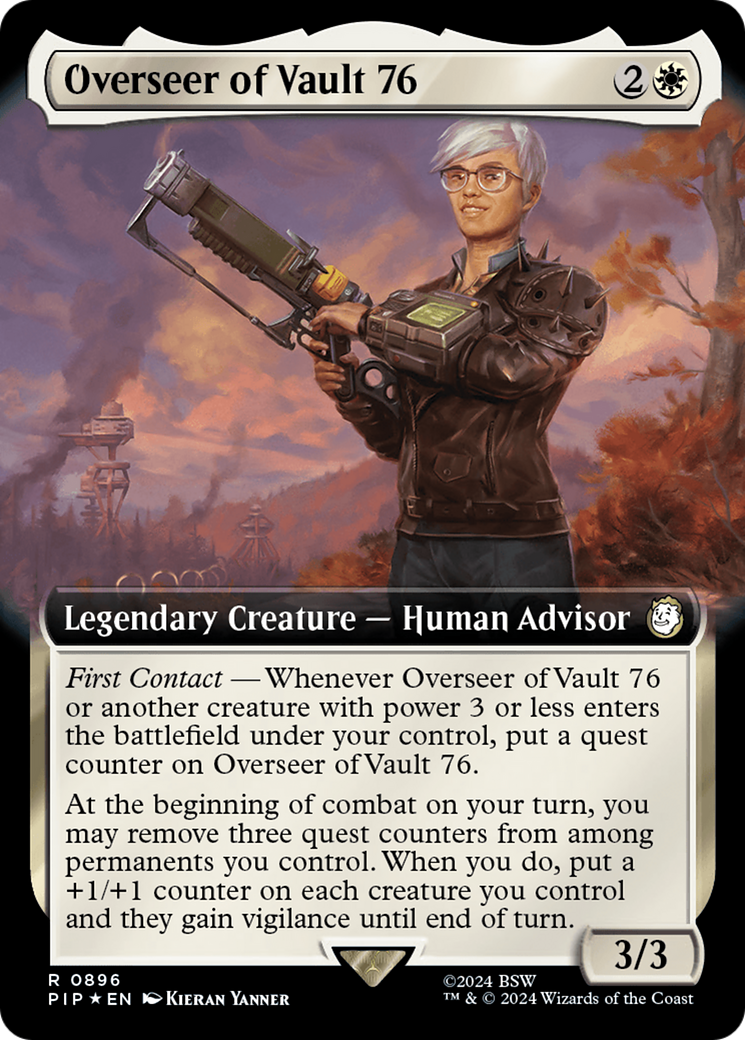 Overseer of Vault 76 (Extended Art) (Surge Foil) [Fallout] | Cracking-Singles