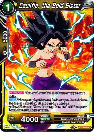 Caulifla, the Bold Sister (BT7-085) [Assault of the Saiyans] | Cracking-Singles
