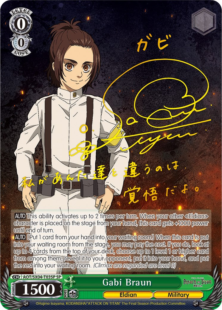 Gabi Braun (Foil) [Attack On Titan: Final Season] | Cracking-Singles