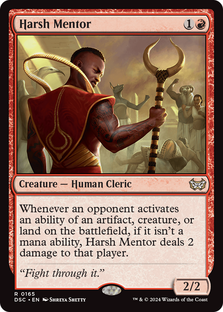Harsh Mentor [Duskmourn: House of Horror Commander] | Cracking-Singles