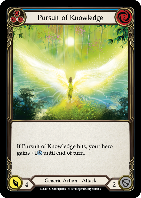 Pursuit of Knowledge [ARC161-S] (Arcane Rising)  1st Edition Normal | Cracking-Singles