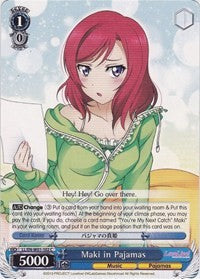 Maki in Pajamas (LL/EN-W01-102 C) [Love Live! DX] | Cracking-Singles