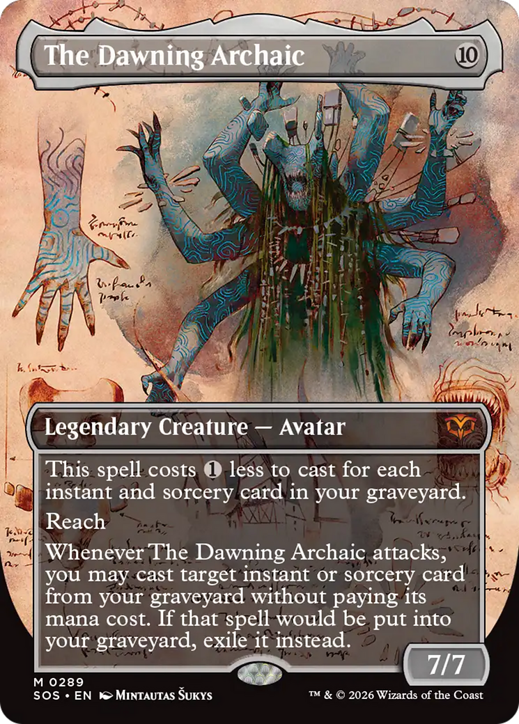 The Dawning Archaic (Borderless) [Secrets of Strixhaven] | Cracking-Singles