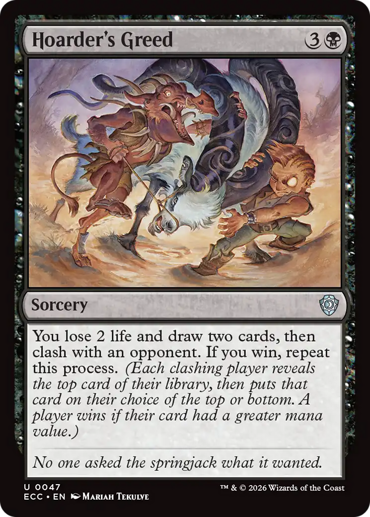 Hoarder's Greed [Lorwyn Eclipsed Commander] | Cracking-Singles