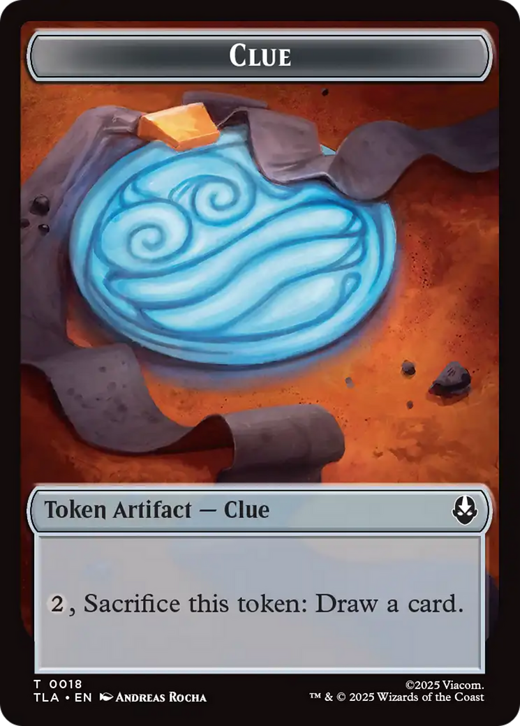 Clue (0018) // Food (0021) Double-Sided Tokens [Avatar: The Last Airbender Tokens] | Cracking-Singles