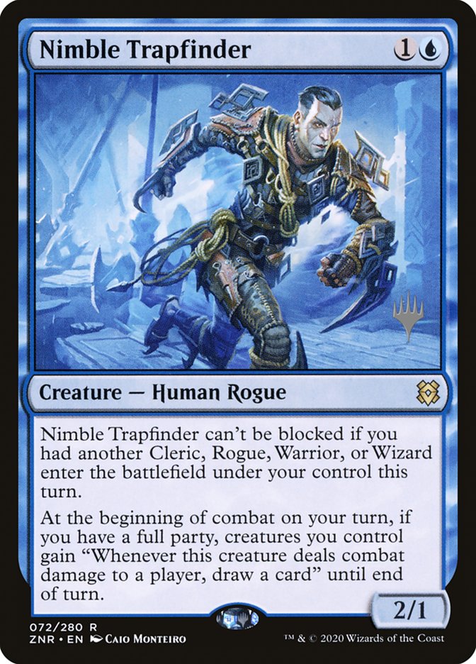 Nimble Trapfinder (Promo Pack) [Zendikar Rising Promos] | Cracking-Singles