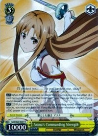 Asuna's Commanding Strength (SAO/S20-E007 R) [Sword Art Online] | Cracking-Singles