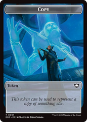 Copy // Clue Double-Sided Token [Edge of Eternities Commander Tokens] | Cracking-Singles
