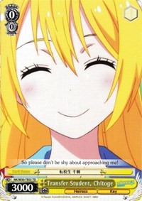 Transfer Student, Chitoge (NK/W30-TE02 TD) [NISEKOI -False Love-] | Cracking-Singles