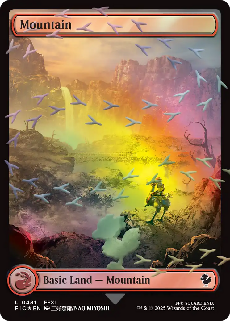 Mountain (Chocobo Track Foil) [FINAL FANTASY Commander] | Cracking-Singles