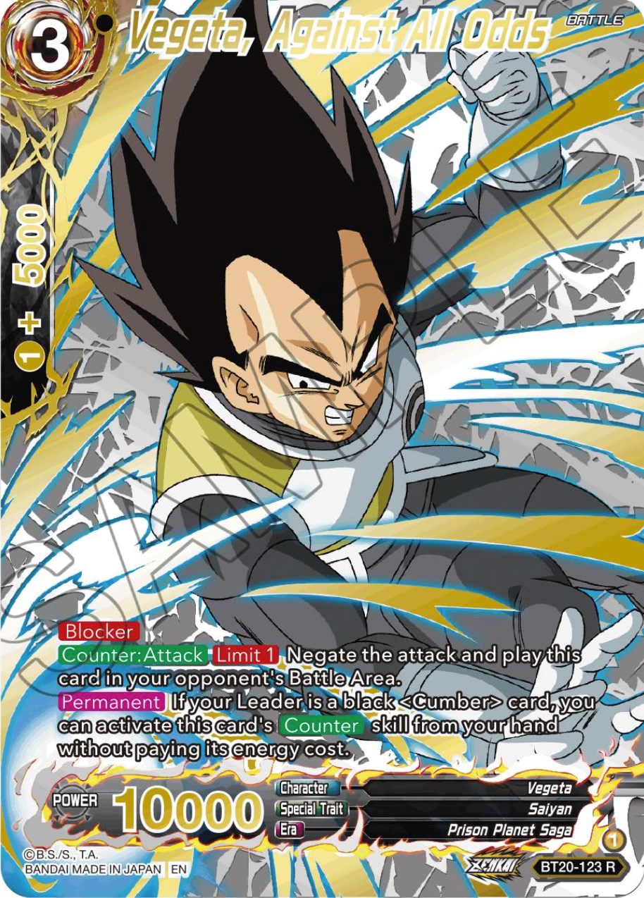 Vegeta, Against All Odds (Gold-Stamped) (BT20-123) [Power Absorbed] | Cracking-Singles
