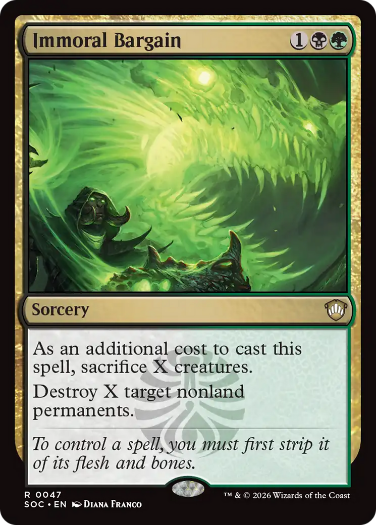 Immoral Bargain [Secrets of Strixhaven Commander] | Cracking-Singles