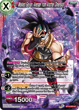 Masked Saiyan, Avenger from Another Dimension (Uncommon) (BT13-003) [Supreme Rivalry] | Cracking-Singles