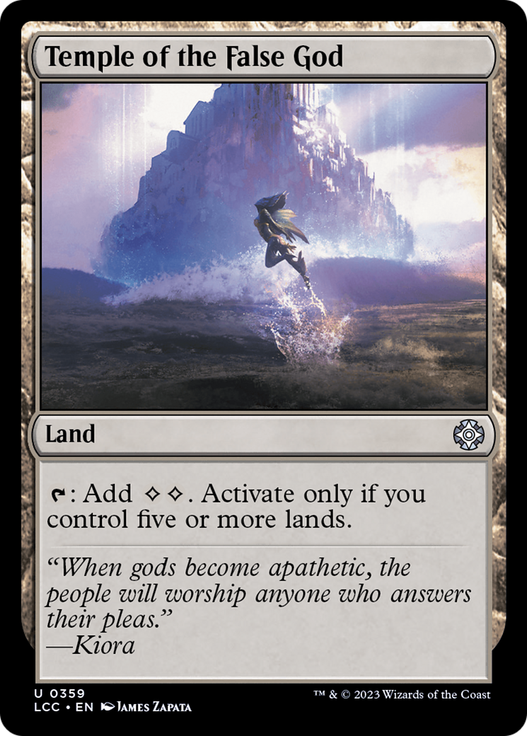 Temple of the False God [The Lost Caverns of Ixalan Commander] | Cracking-Singles