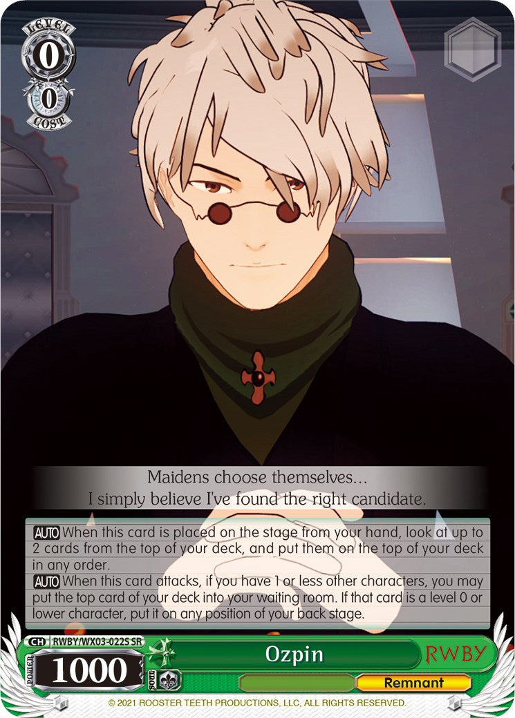Ozpin (RWBY/WX03-022S SR) [RWBY] | Cracking-Singles