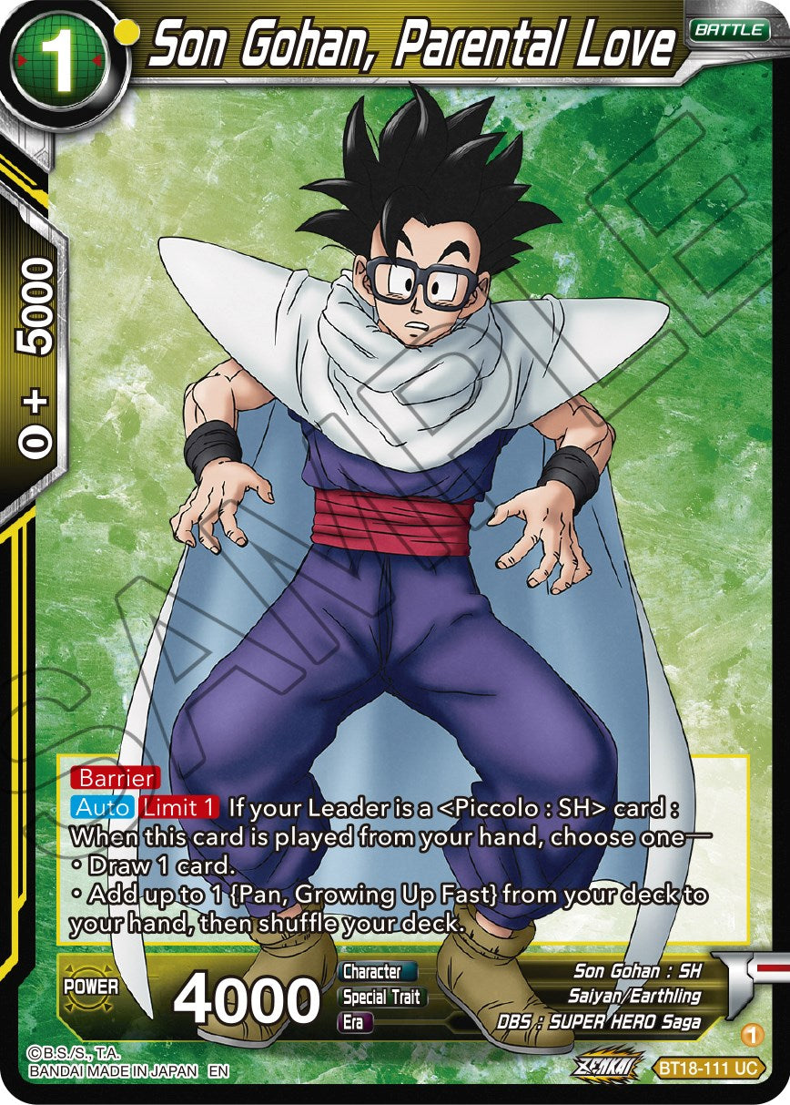 Son Gohan, Parental Love (BT18-111) [Dawn of the Z-Legends] | Cracking-Singles