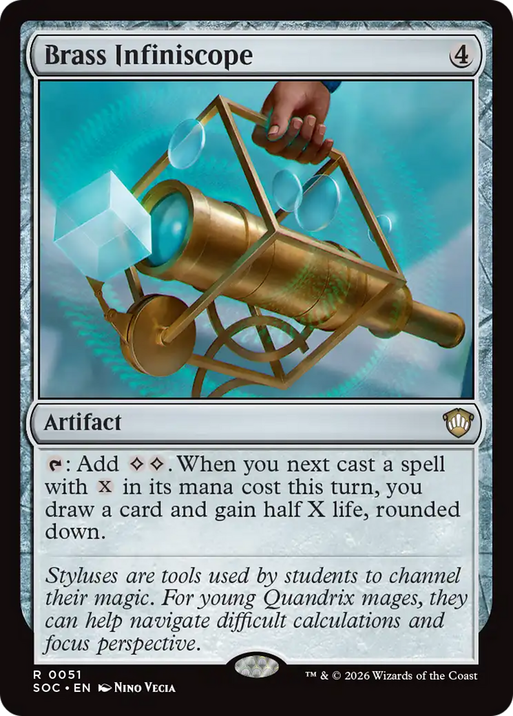 Brass Infiniscope [Secrets of Strixhaven Commander] | Cracking-Singles