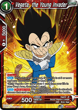 Vegeta, the Young Invader (Common) (BT13-023) [Supreme Rivalry] | Cracking-Singles