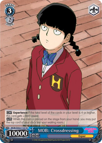 MOB: Crossdressing (MOB/SX02-T18 TD) [Mob Psycho 100] | Cracking-Singles