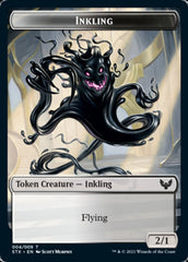 Inkling // Treasure Double-Sided Token [Strixhaven: School of Mages Tokens] | Cracking-Singles