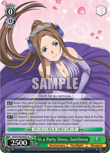 In a Party Dress, Sortiliena [Sword Art Online Animation 10th Anniversary] | Cracking-Singles