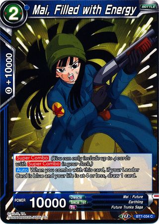 Mai, Filled with Energy (BT7-034) [Assault of the Saiyans] | Cracking-Singles
