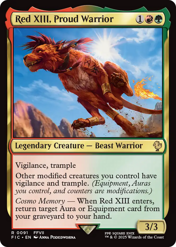 Red XIII, Proud Warrior [FINAL FANTASY Commander] | Cracking-Singles