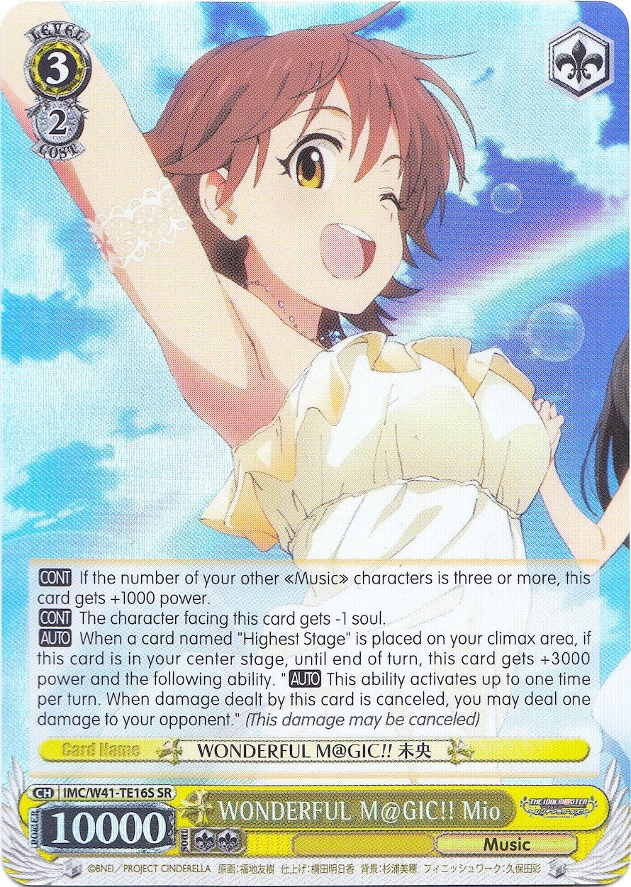 WONDERFUL M@GIC!! Mio (IMC/W41-TE16S SR) [The iDOLM@STER Cinderella Girls] | Cracking-Singles