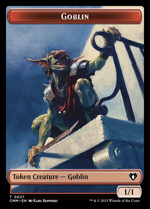 Zombie (0019) // Goblin Double-Sided Token [Commander Masters Tokens] | Cracking-Singles