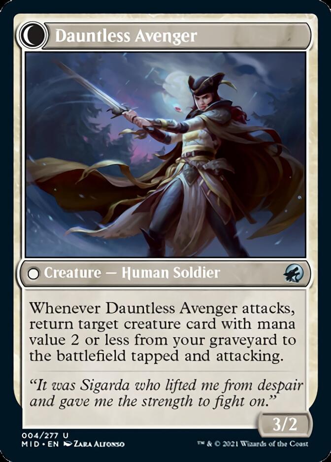 Bereaved Survivor // Dauntless Avenger [Innistrad: Midnight Hunt] | Cracking-Singles