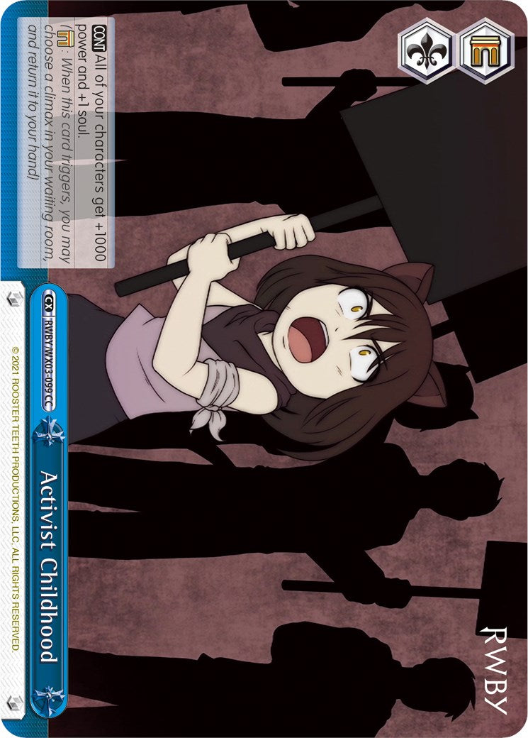 Activist Childhood (RWBY/WX03-099 CC) [RWBY] | Cracking-Singles