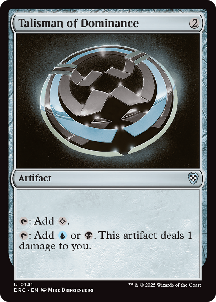 Talisman of Dominance [Aetherdrift Commander] | Cracking-Singles