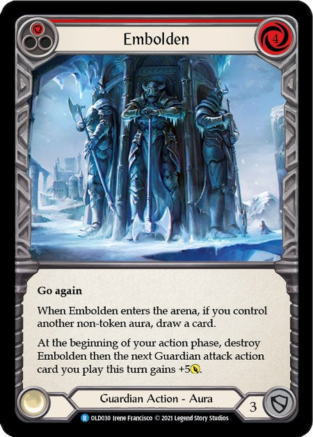 Embolden (Red) [OLD030] (Tales of Aria Oldhim Blitz Deck)  1st Edition Normal | Cracking-Singles