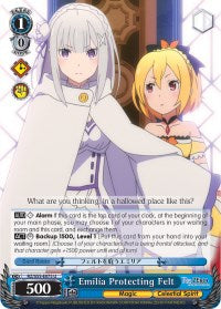 Emilia Protecting Felt (RZ/S55-E075 U) [Re:ZERO Vol.2] | Cracking-Singles