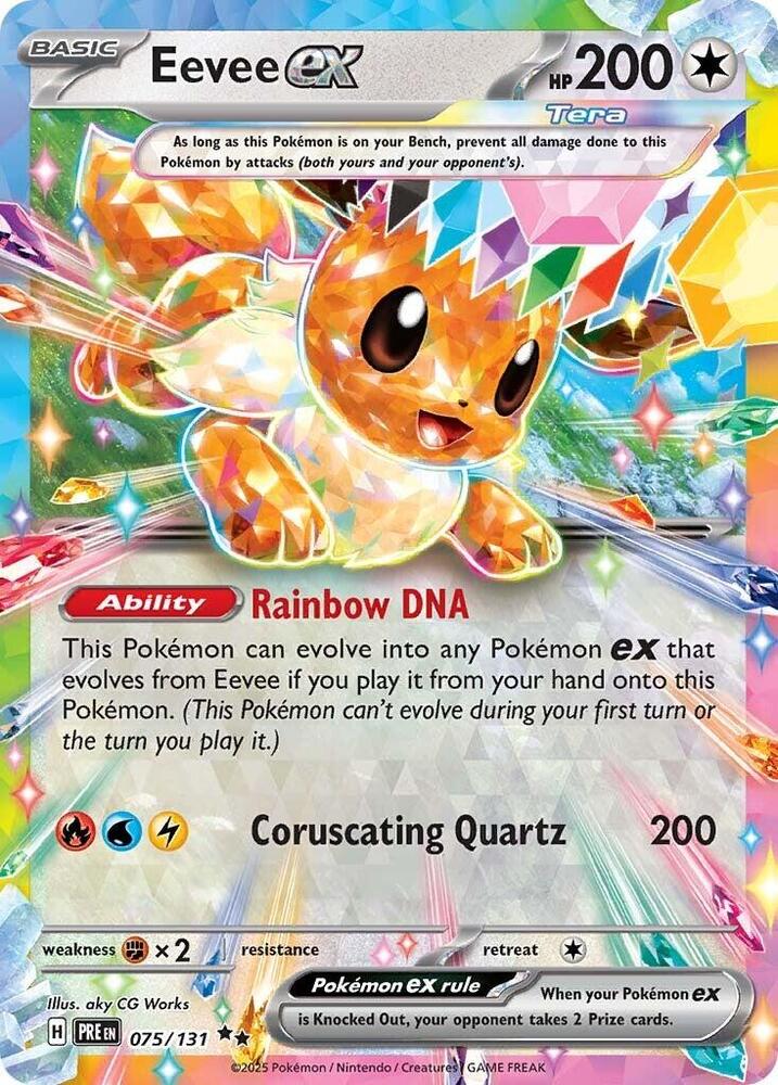 Eevee ex (075/131) [Scarlet & Violet: Prismatic Evolutions] | Cracking-Singles