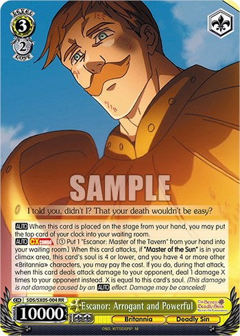 Escanor: Arrogant and Powerful (Foil) [The Seven Deadly Sins: Revival of The Commandments] | Cracking-Singles