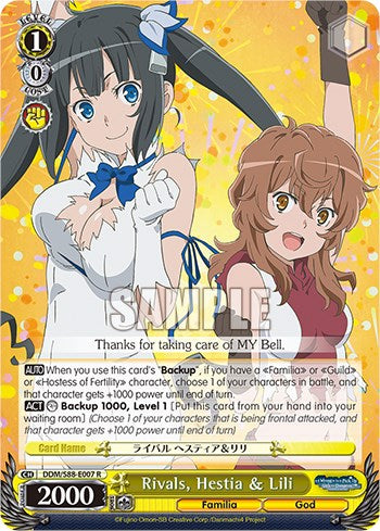 Rivals, Hestia & Lili (DDM/S88-E007 R) [Is it Wrong to Try to Pick Up Girls in a Dungeon?] | Cracking-Singles