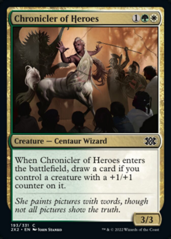 Chronicler of Heroes [Double Masters 2022] | Cracking-Singles