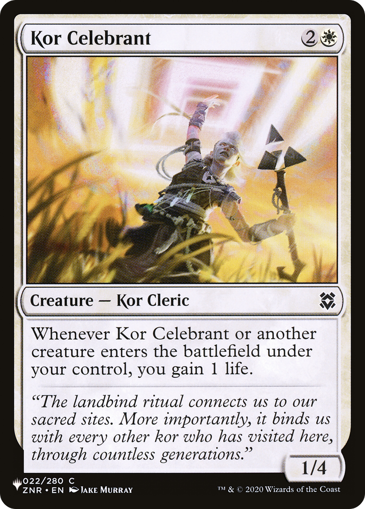 Kor Celebrant [The List] | Cracking-Singles