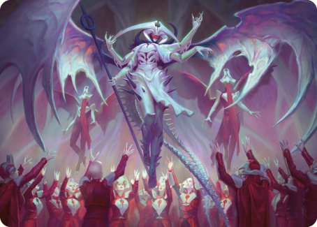 Atraxa, Grand Unifier Art Card [Phyrexia: All Will Be One Art Series] | Cracking-Singles