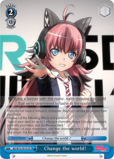 Change the world! (BD/W73-TE19 TD) [BanG Dream! Vol.2] | Cracking-Singles