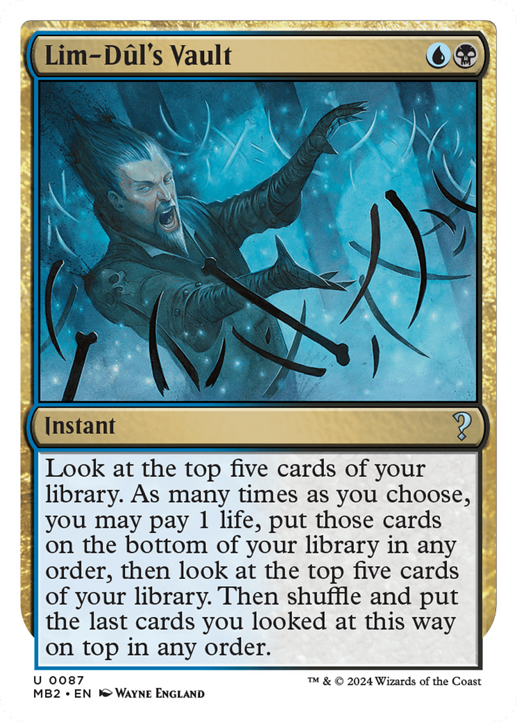 Lim-Dul's Vault (White Border) [Mystery Booster 2] | Cracking-Singles