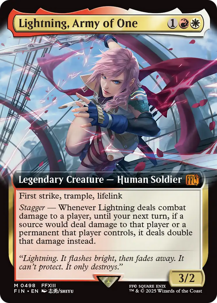Lightning, Army of One (Extended Art) [FINAL FANTASY] | Cracking-Singles